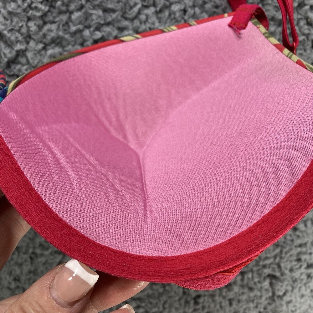 Victoria Secret PINK Extreme Super Push Up Adds Two Cup Sizes Tropical Bra 32D